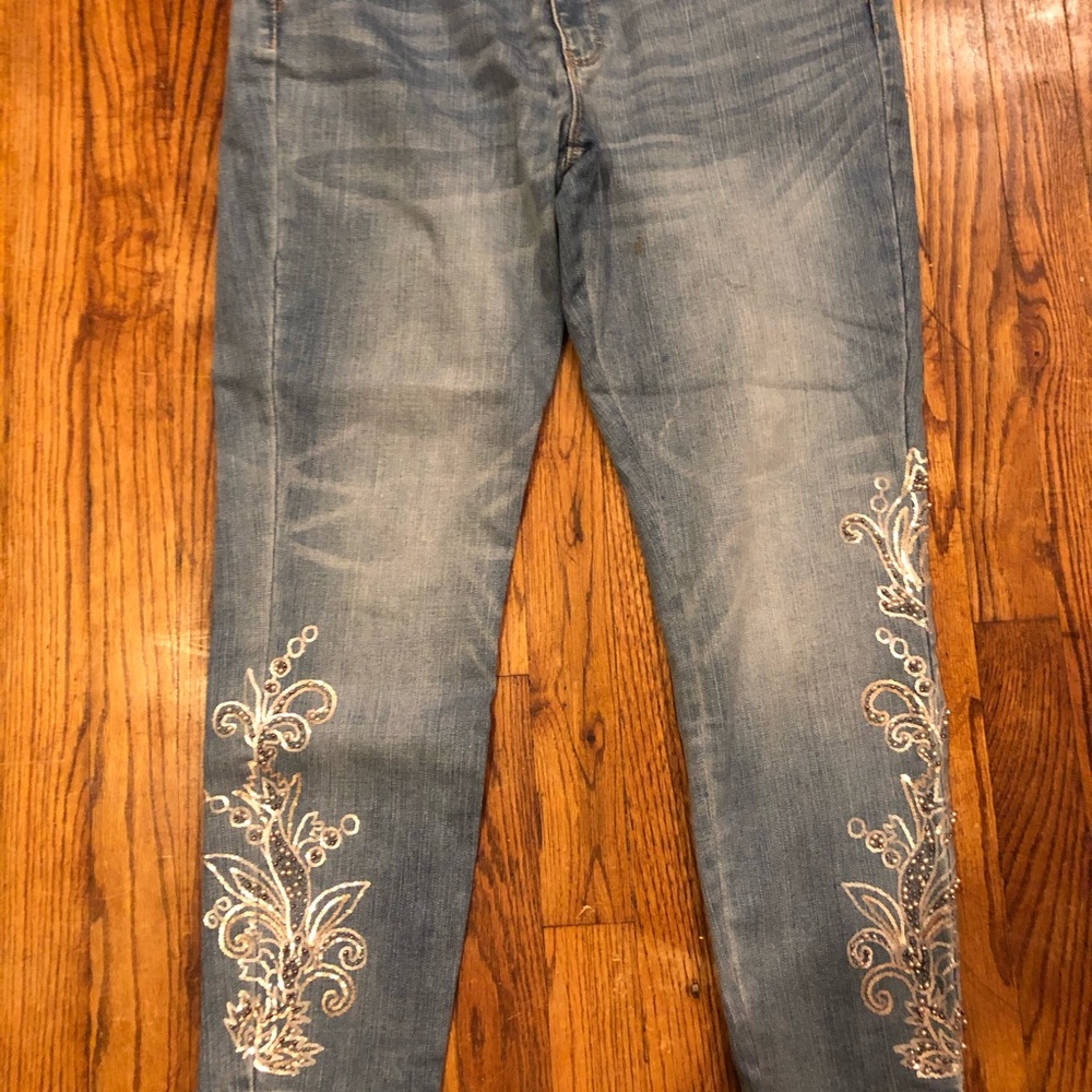 EUC WHBM embellished jeans, size 14P